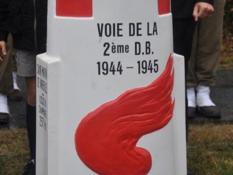 La borne commémorative